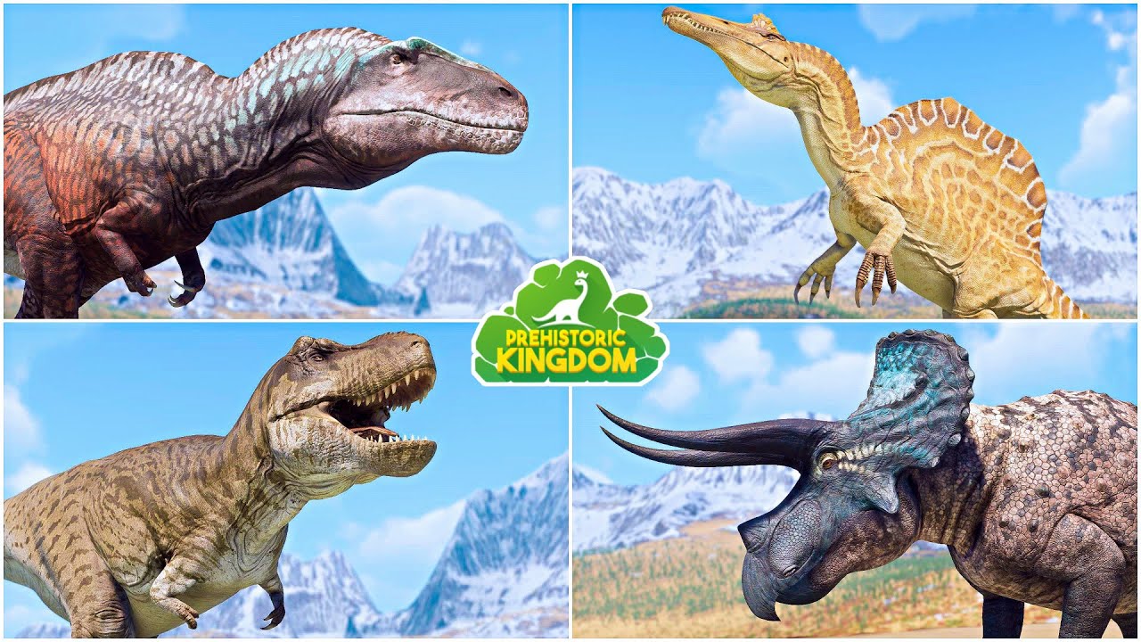 ALL 56 DINOSAURS, REPTILES AND MAMMALS FROM PREHISTORIC KINGDOM