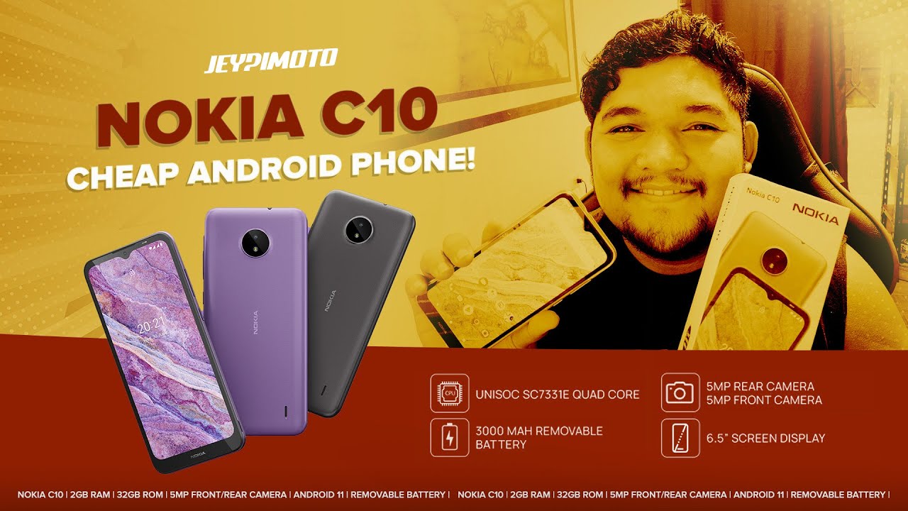 Nokia C10 Unboxing & Review - Da' best backup phone!