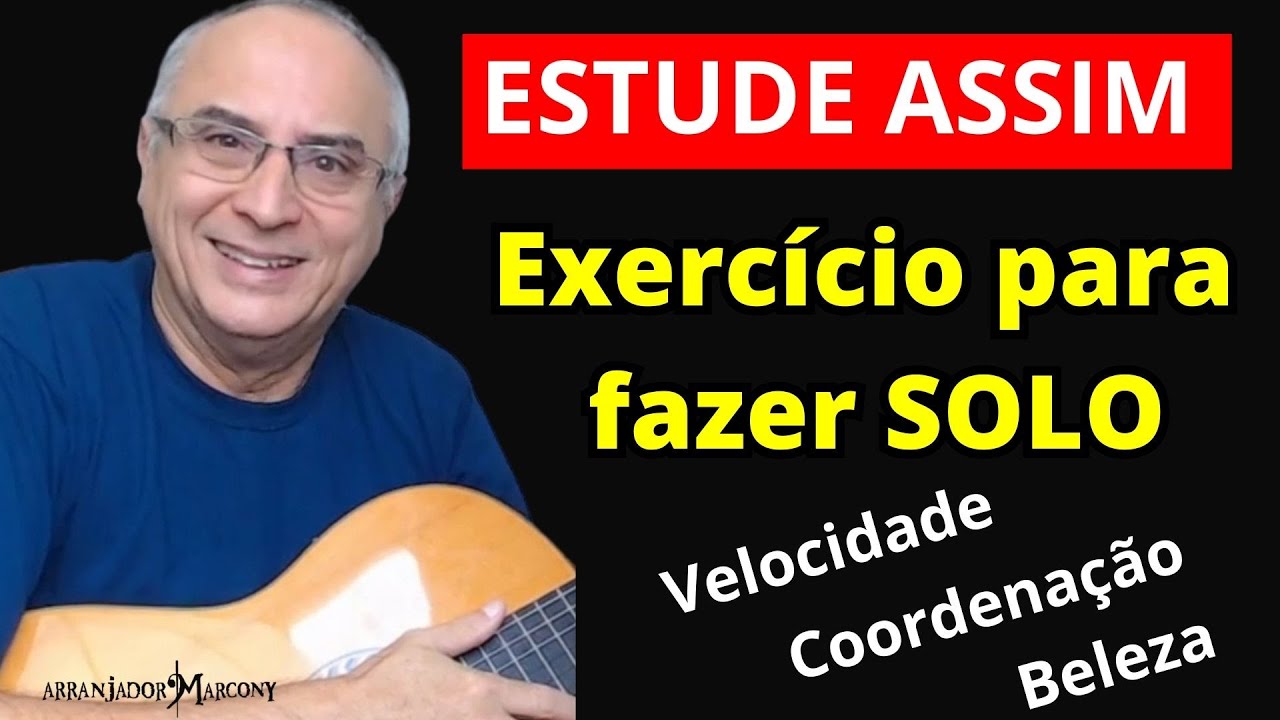 🎸Como Treinar os Dedos para FAZER SOLOS no violão MELHOR EXERCÍCIO de Velocidade, Técnica e Macete