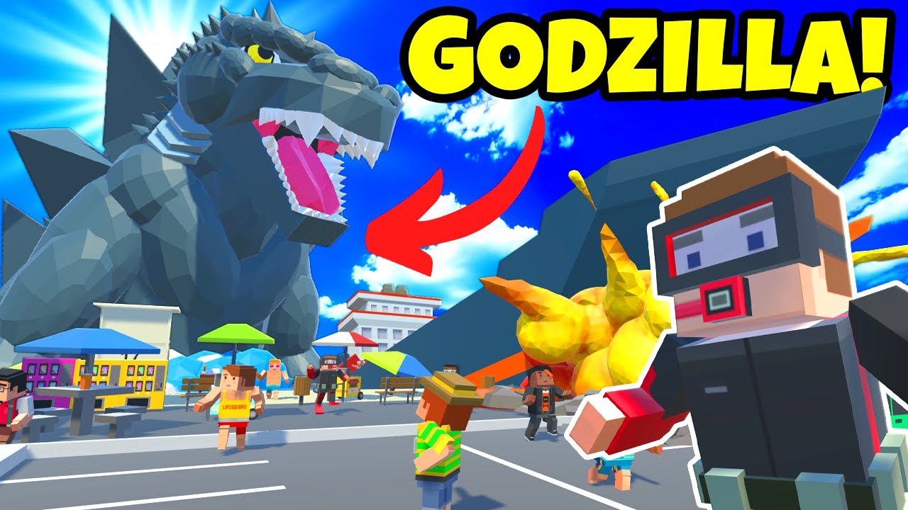 GODZILLA ATTACKS MILITARY IN THE CITY! (Tiny Town VR Gameplay)