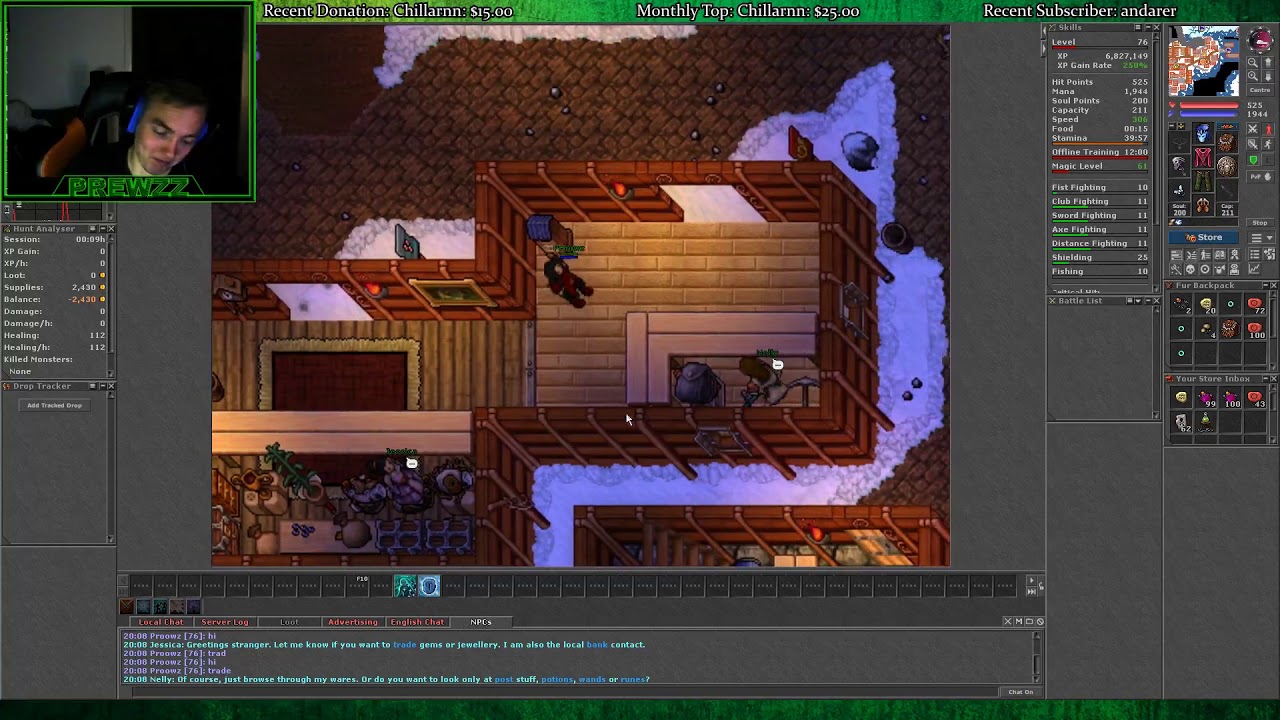 Tibia Prewzz Tortura Retro Hardcore PVP Hunting