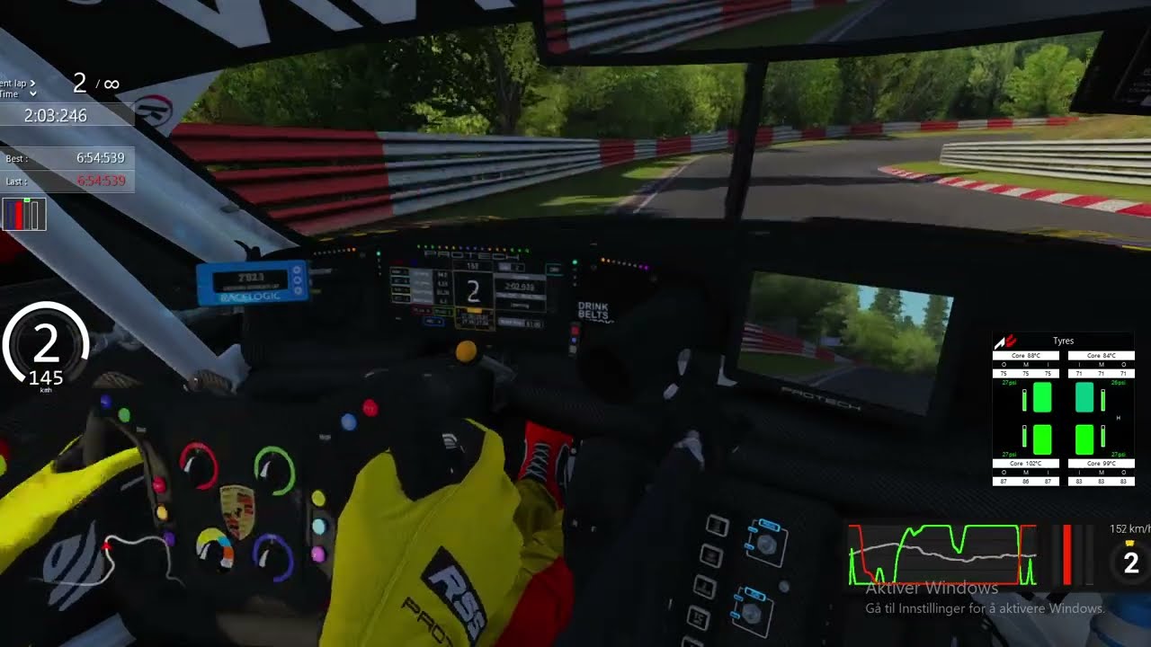 new RSS GT-M Protech P92 F6 nordschleife lap in 6:37.8