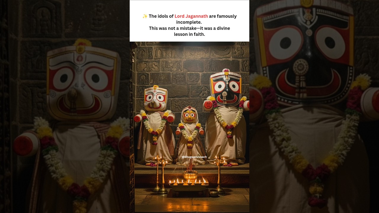 Why Lord Jagannath&rsquo;s Idols Are Incomplete: The Secret of Puri Temple! #krishnamurti #krishnastatus