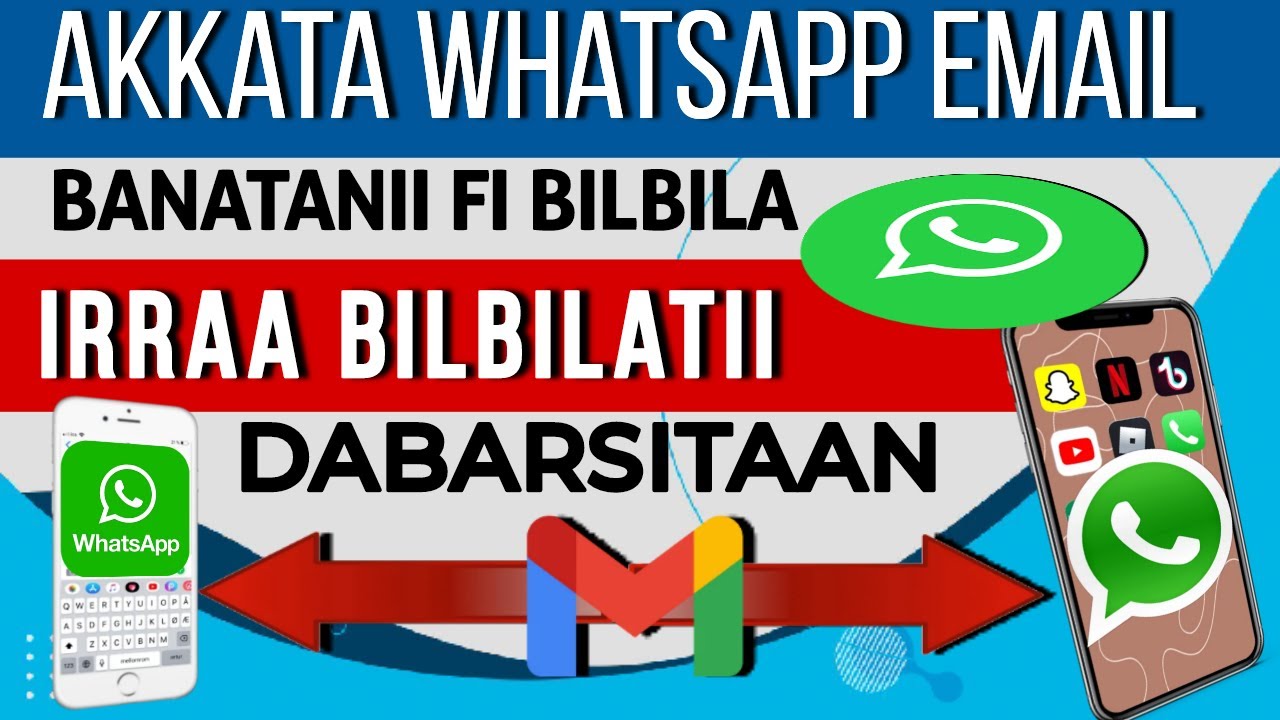 Akkata Whatsapp Email banatanii fi Bilbila irraa  Hordottoota waliin bilbilatii Dabarsitaan