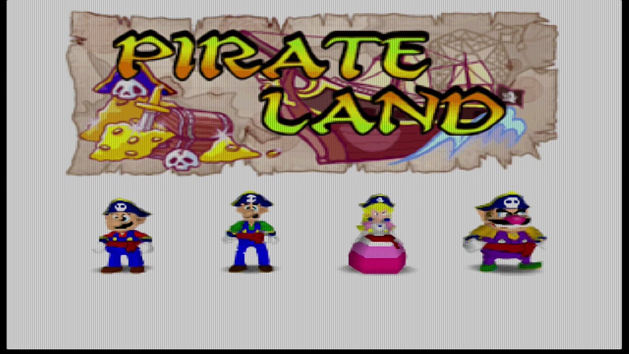Mario Party 2 (N64) Gameplay: Pirate Land (50 Turns)
