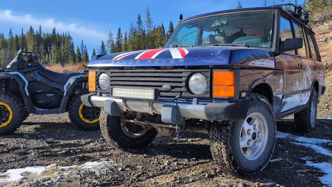 Spring Camping in a Range Rover Classic