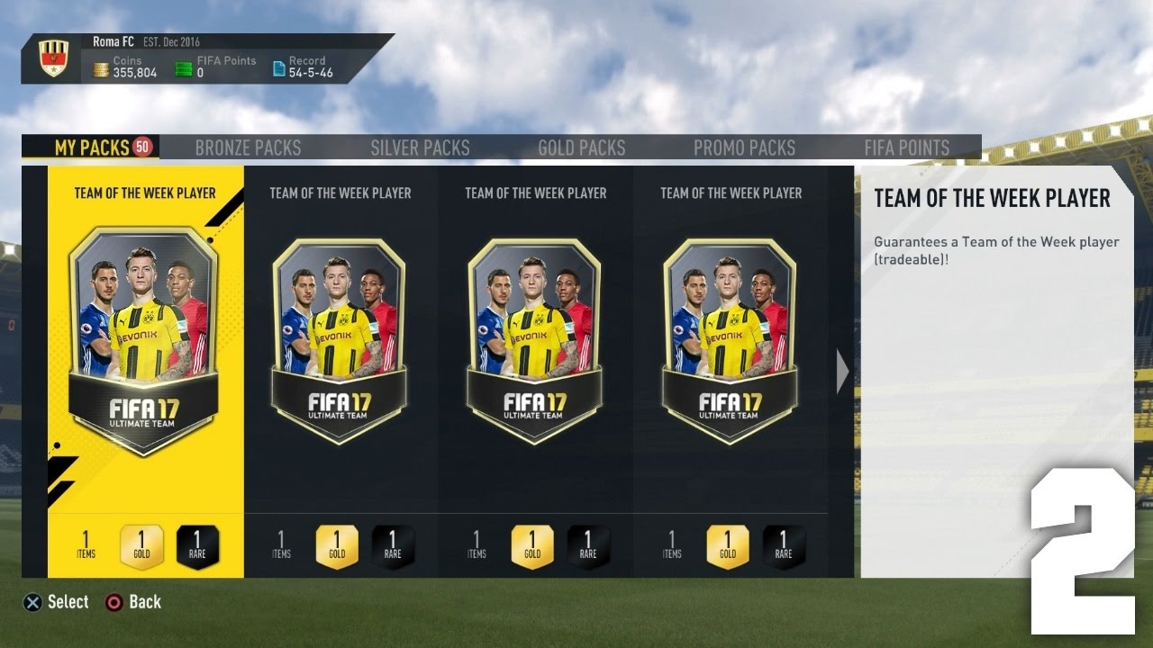 FIFA 17: GUARANTEED TEAM OF THE WEEK PACKS - Episode 2