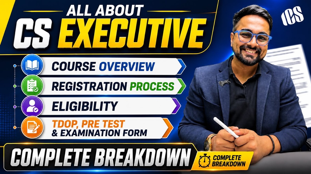 All About CS Executive Dec 2026 and June 2027 Complete Breakdown by CA CS Shantam Gupta