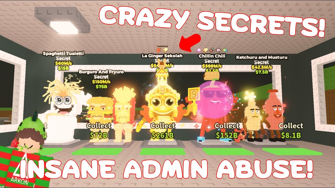I stole CRAZY SECRETS during ADMIN ABUSE using this NEW METHOD...  (Steal A Brainrot) 🔥