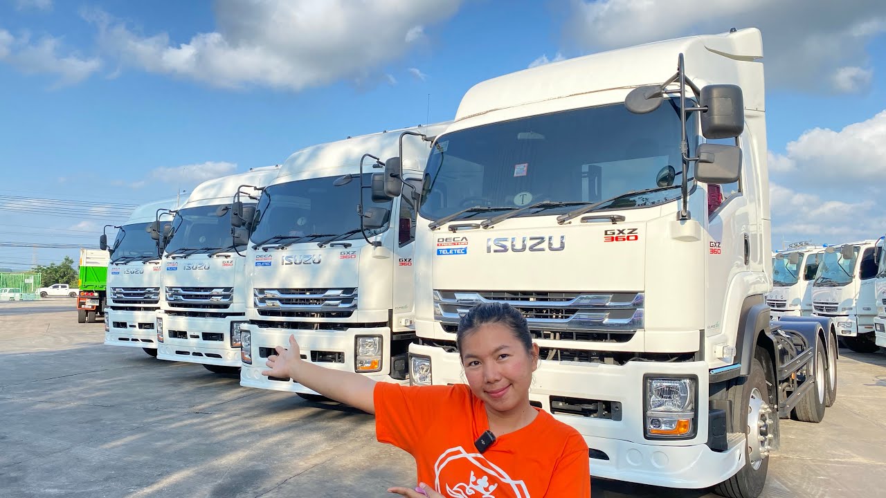 มาเป็นมือ2แล้ว4คัน!!!หัวลากISUZU GXZ 360 รุ่นล่าสุด2024 วิ่ง23,000-26,000กิโล ขาย2,500,000 ยางใหม่