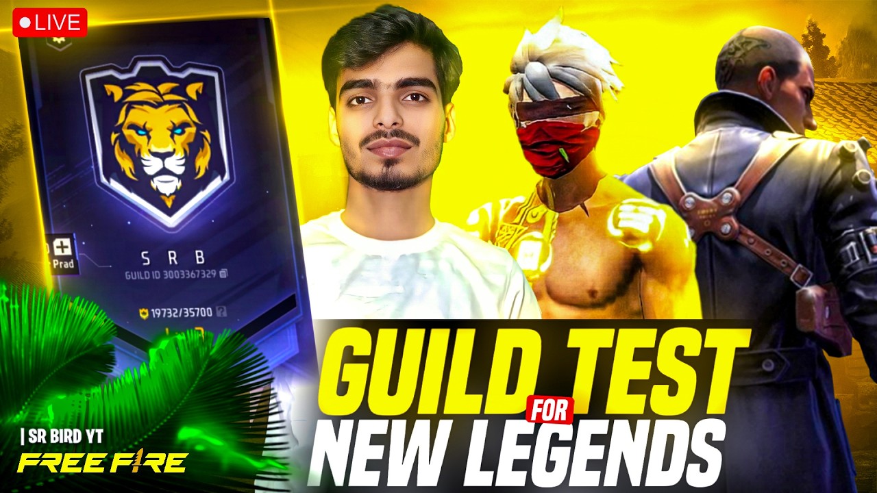 👿MOST  DANGEROUS 💀 GUILD TEST 🔥 CAN YOU JOIN SRB 🥶 FREE FIRE LIVE GUILD TEST #freefirelive