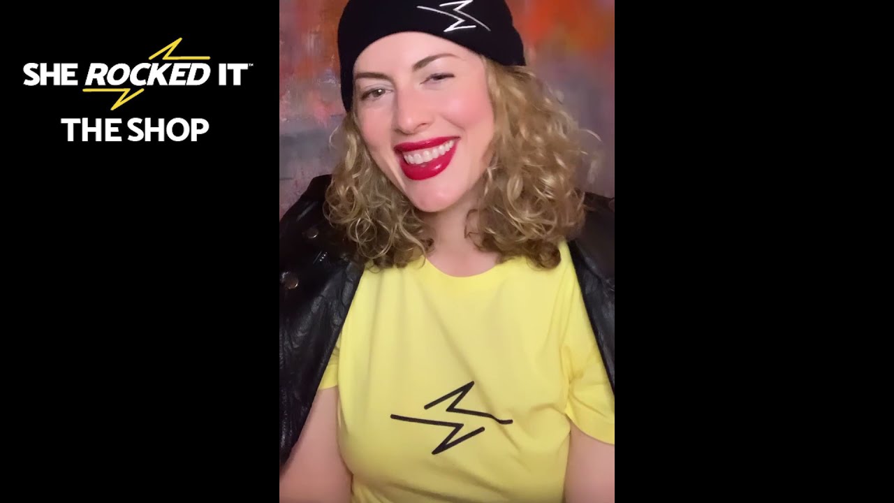 Find holiday gifts that rock at She Rocked It: THE SHOP // Empowering tees, hats, mug, and more