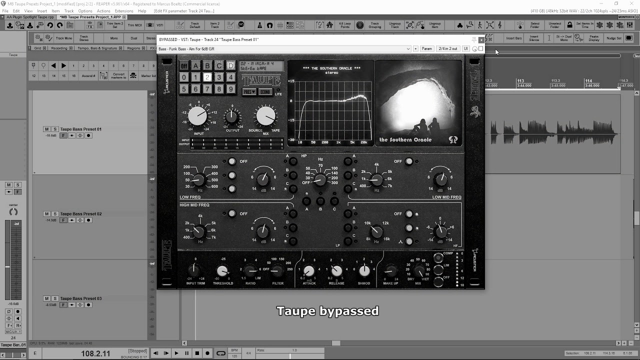 'Taupe' Quick Demos | Kick, Vocals, Bass, Guitars, Stereo Mix