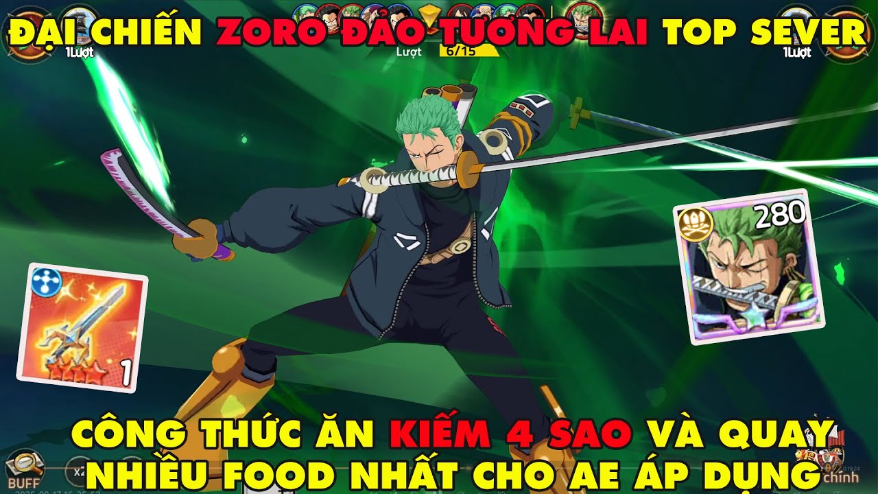 HAKI HUYỀN THOẠI - ĐẠI CHIẾN VỚI ZORO ĐẢO TƯƠNG LAI TOP SEVER..CÔNG THỨC NHẬN KIẾM 4 SAO CHO ANH EM