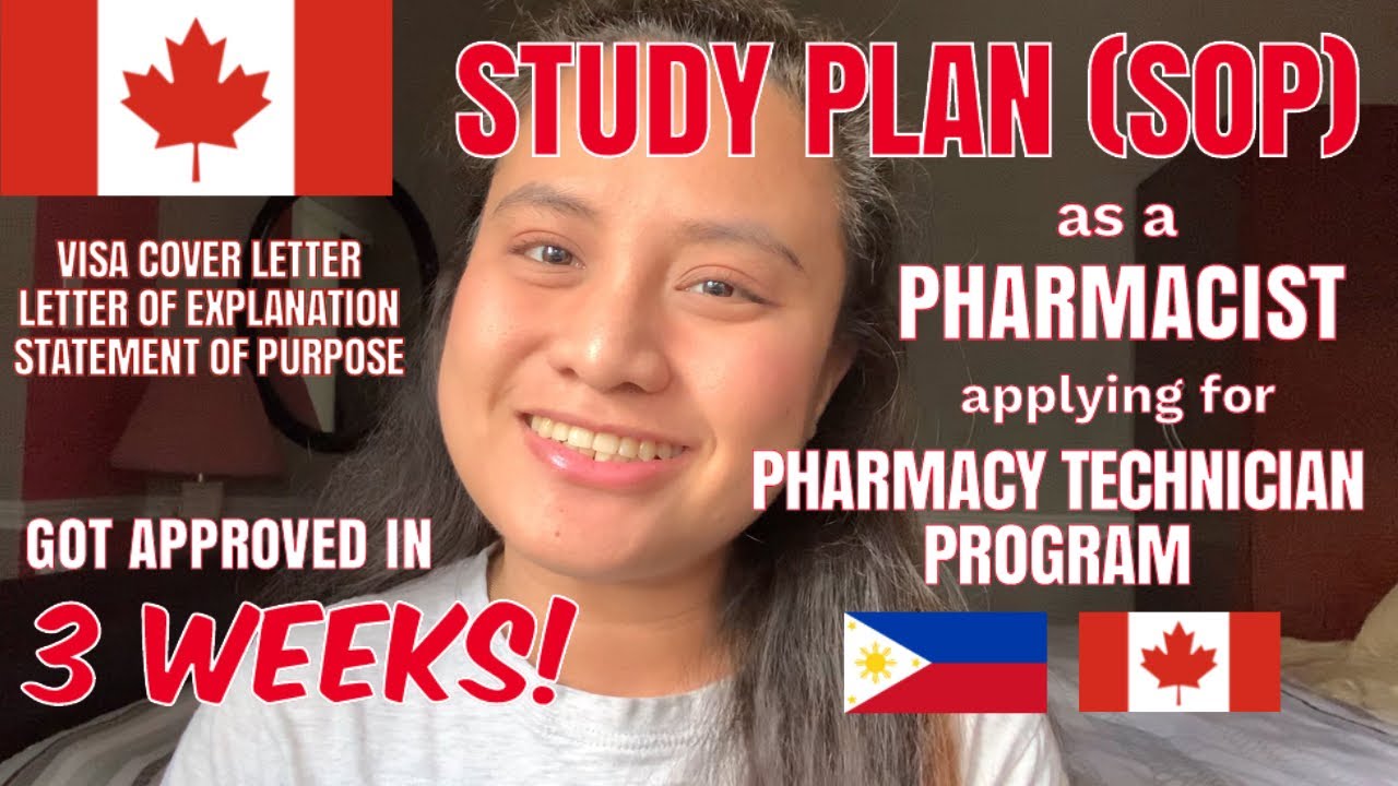 Study Plan for Canada | Pharmacy Technician | Statement of Purpose (SOP) for International Students