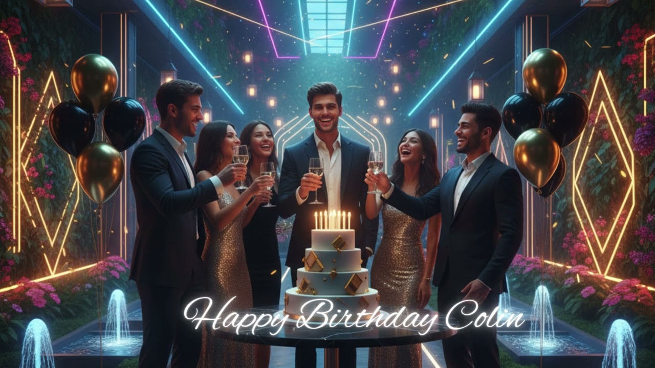 Happy Birthday Colin 🎂 | Special Birthday Song & Celebration Video | Club, Energetic, EDM Remix