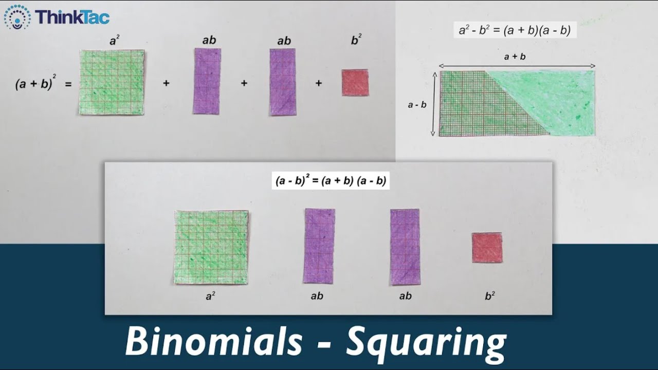 Binomials - Squaring | ThinkTac | DIY Maths