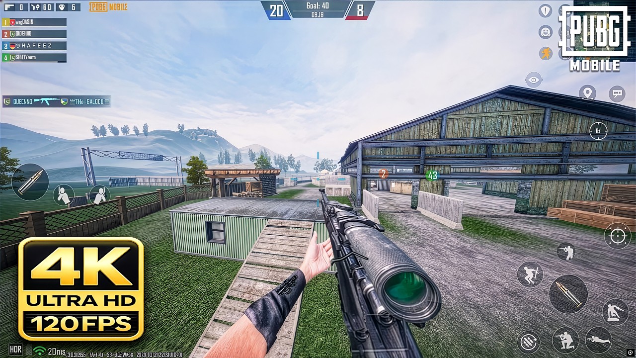 REAL 4K 3840x2160 PUBG MOBILE 😳 | MAX Graphics 120FPS | i7 4TH + GTX 1070 | Optimized