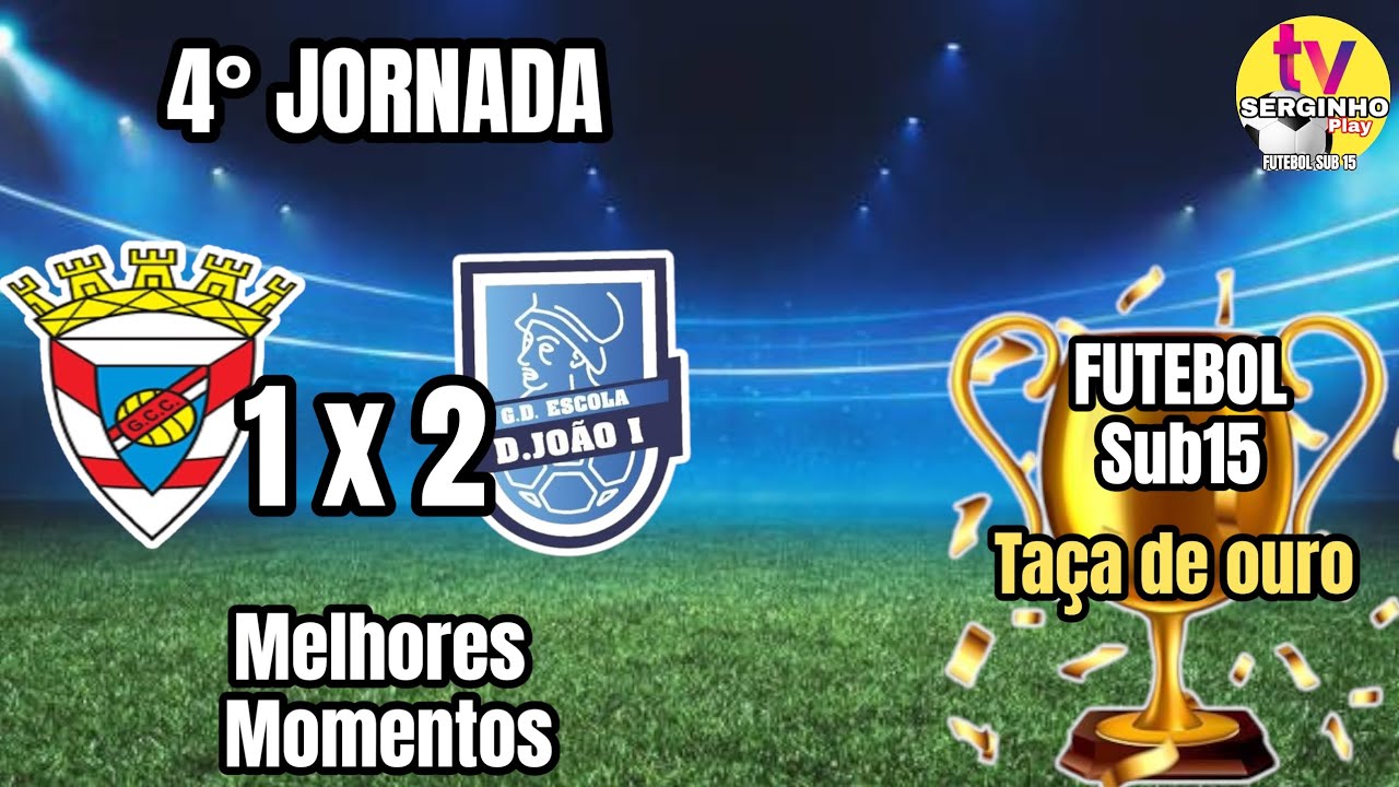 Corroios x Dom João I 4° RODADA (taça de ouro) futebol sub15 