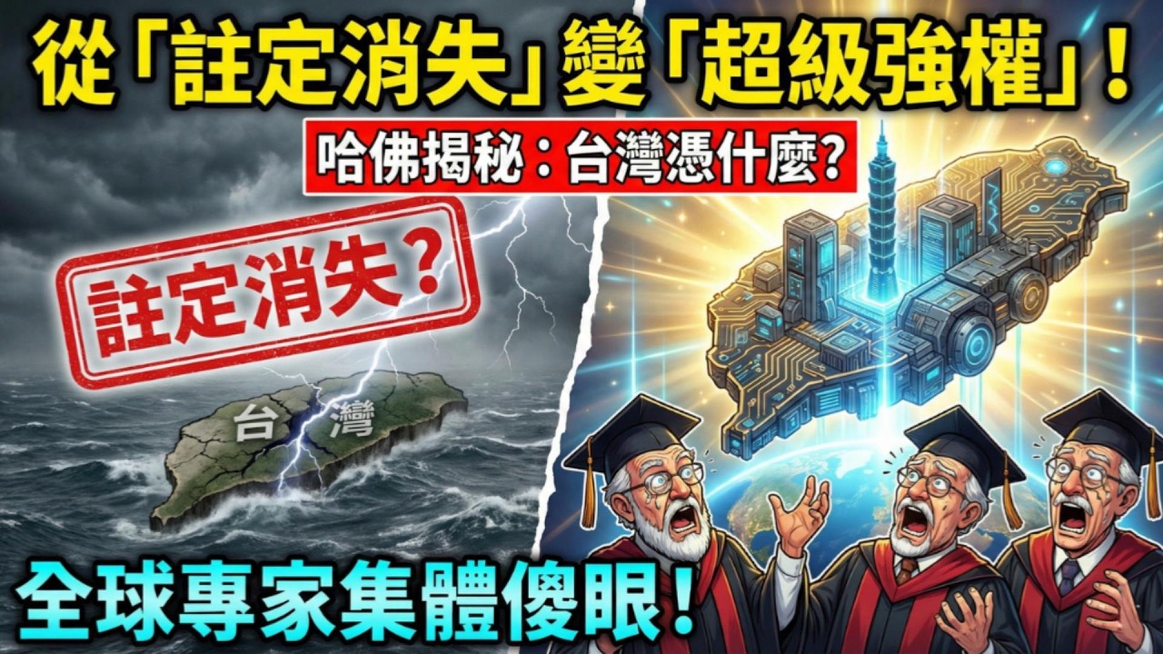 哈佛教授不敢公開的真相：臺灣的崛起絕非偶然，而是一場精心佈局的「生存博弈」？這不僅是經濟奇蹟，更是人類文明史上最瘋狂的逆襲劇本！意識覺醒