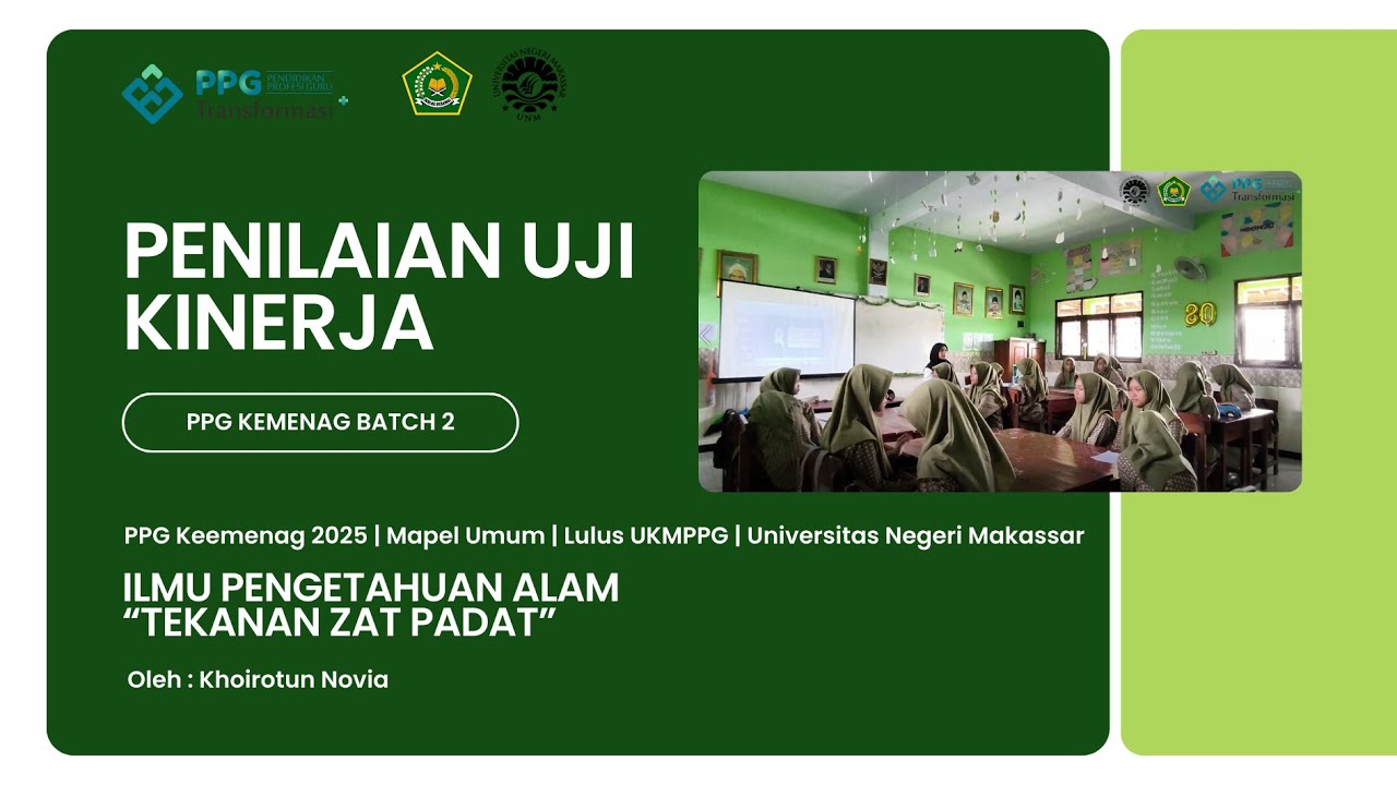 Penilaian Uji Kinerja UKMPPG Daljab Kemenag 2025 Mapel Umum