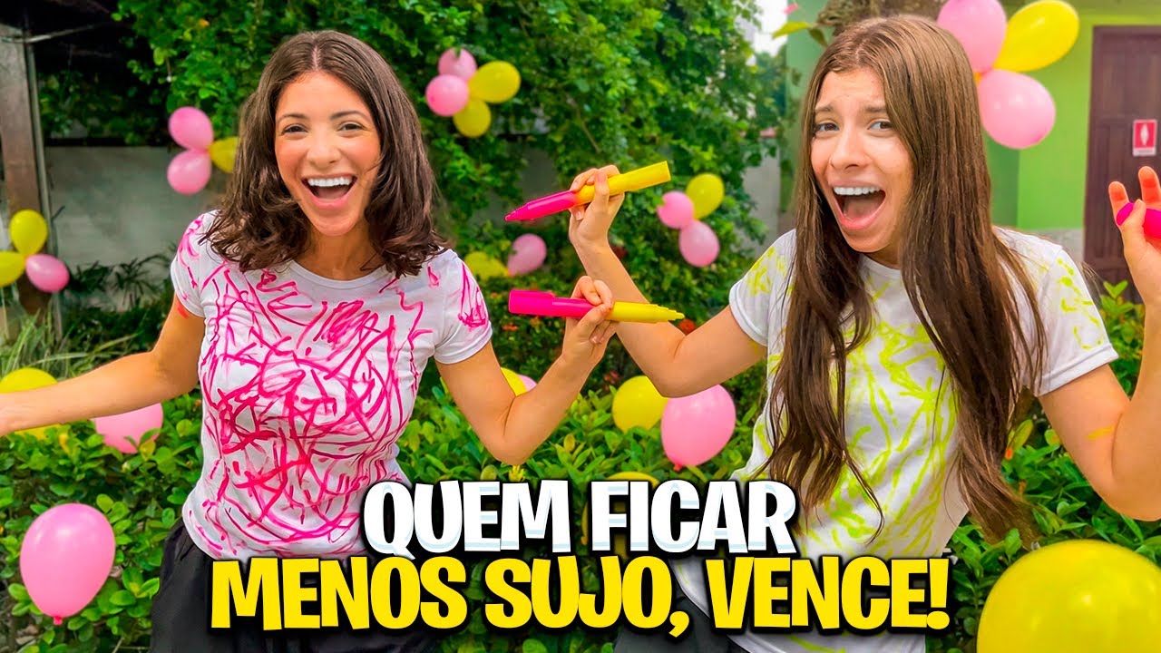 QUEM FICAR MENOS SUJO, VENCE! -Desafio