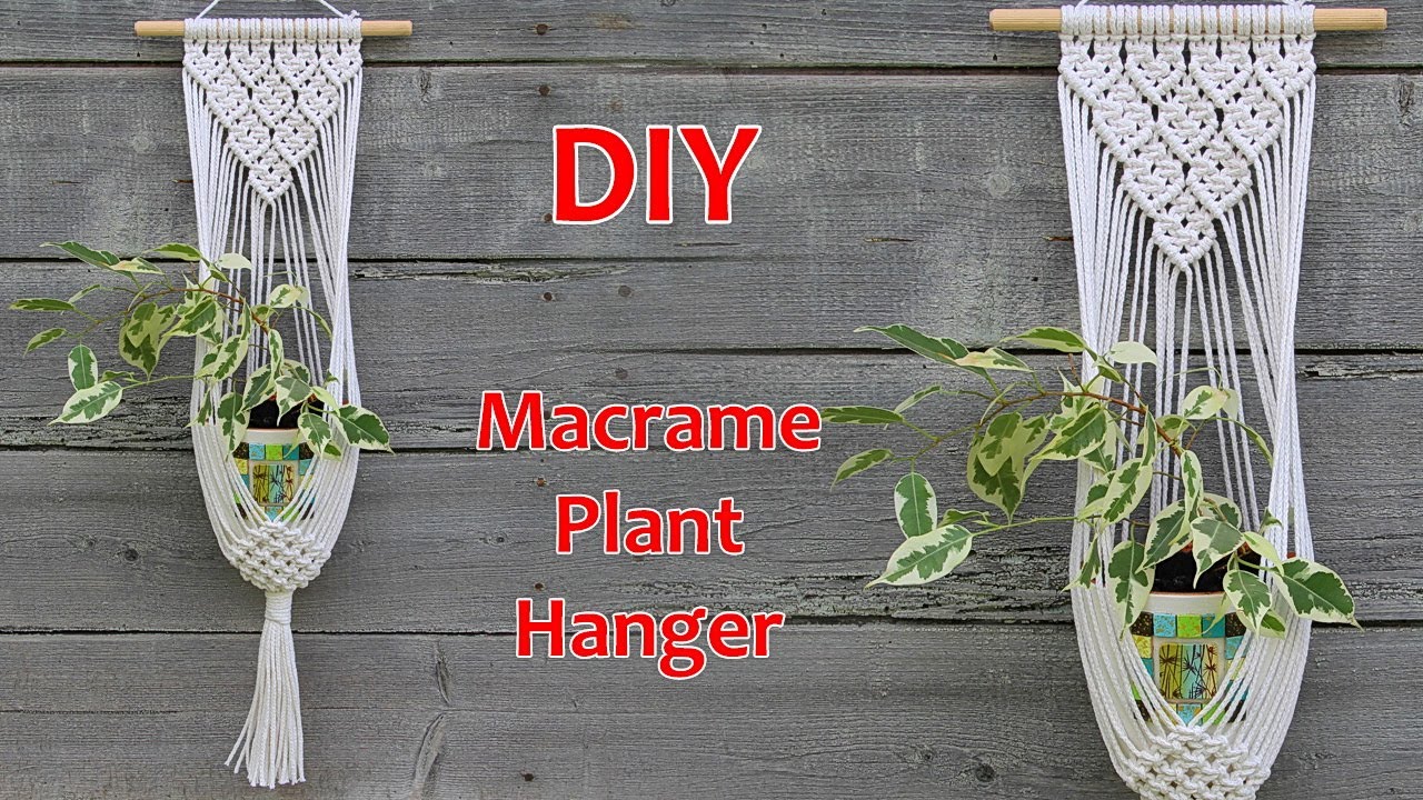 DIY Easy Macrame Plant Hanger | Macrame Plant Hanger Tutorial | Macrame Wall Hanging Tutorial