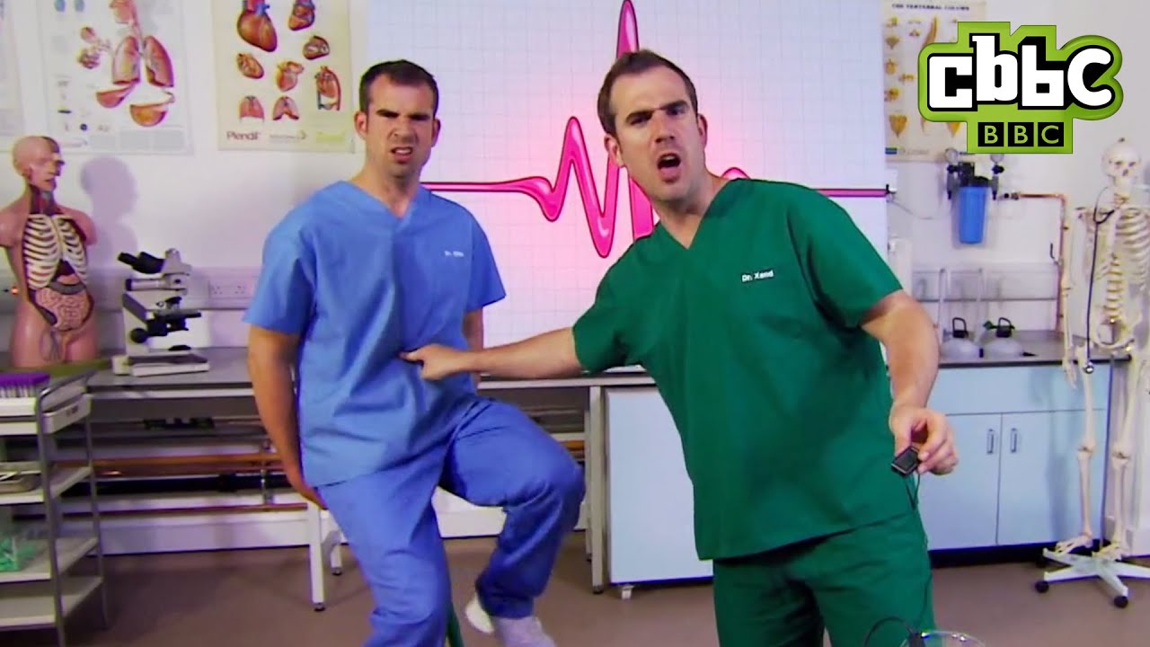 Dr Chris and Dr Xand's Body Battle on Operation Ouch! On CBBC