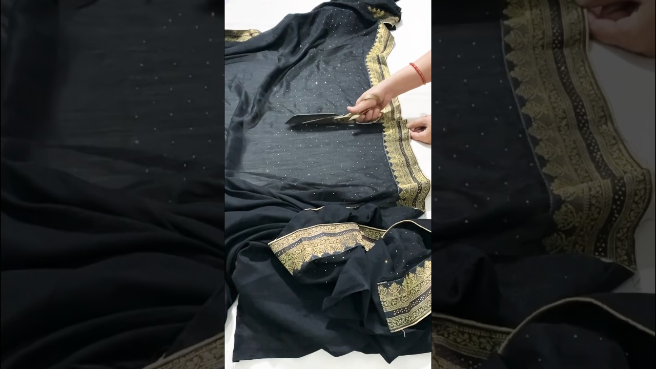 Beautiful Dupatta Making From Old Saree | Reuse Old Saree | Saavi Boutique |