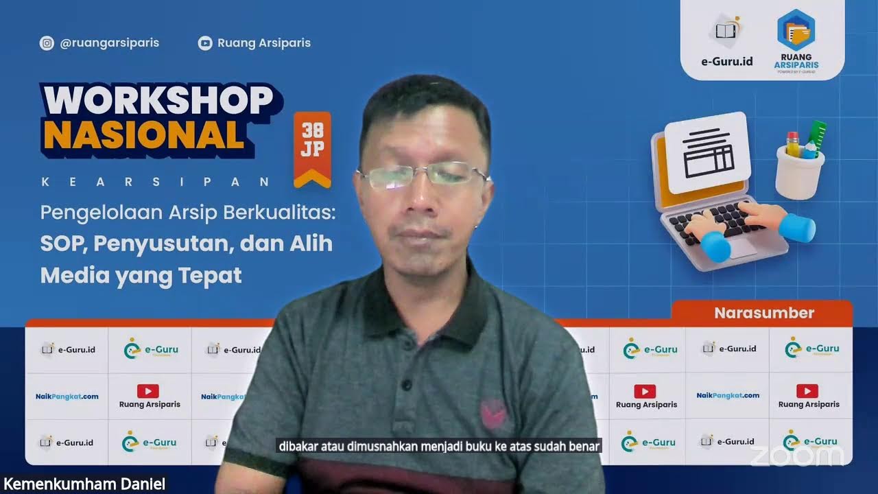 #2 Workshop 38JP - Pengelolaan Arsip Berkualitas: SOP, Penyusutan, dan Alih Media yang Tepat
