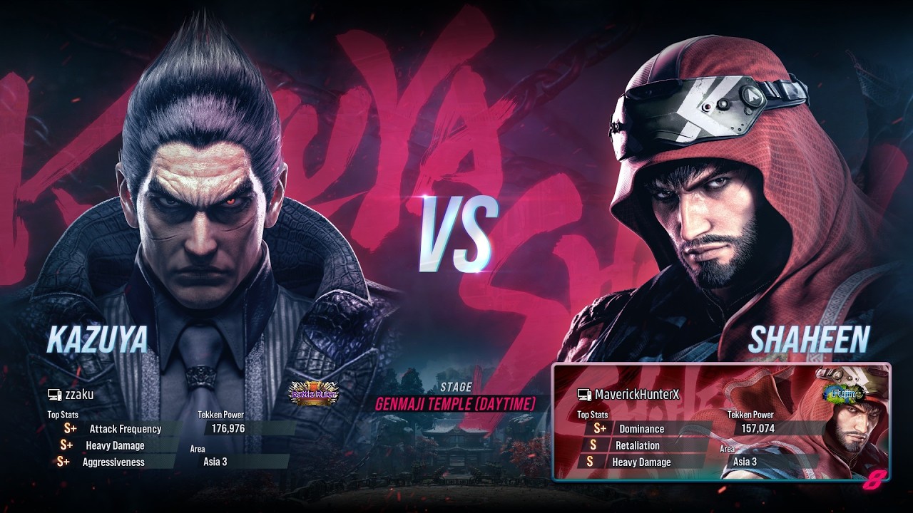 Быстрый матч TEKKEN 8 - zzaku (Казуя) против MaverickHunterX (Шахин)