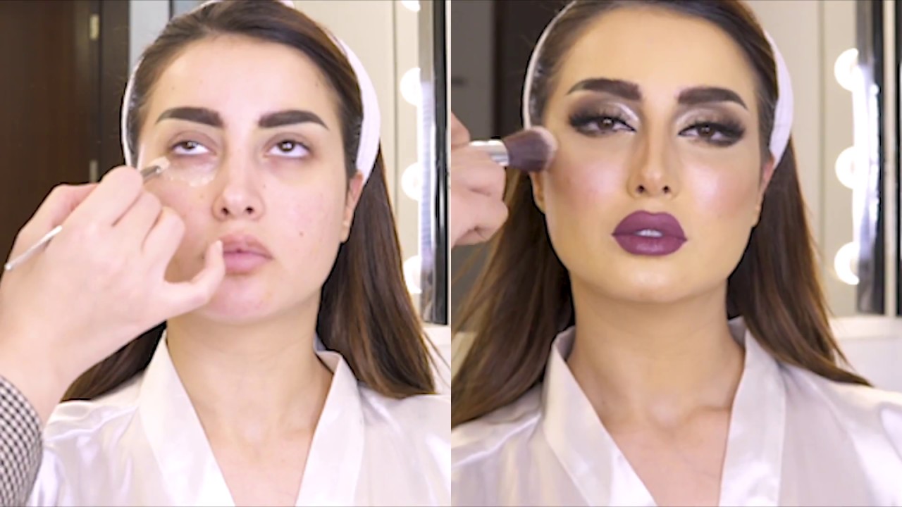 Bridal Makeup Tutorial by Abeer Ali تتوريال مكياج عروس مع خبيرة التجميل عبير علي الدانه مودل