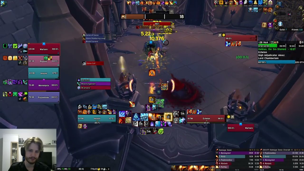 +28 HoA Tyrannical/Inspiring/Quaking SKB Fire Mage PoV