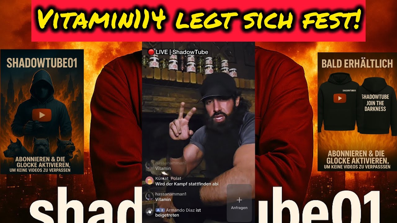 🔴 LIVE | Vitamin114 gibt seine Prognose für den Kampf gegen Brahim am 14.02 in Bielefeld