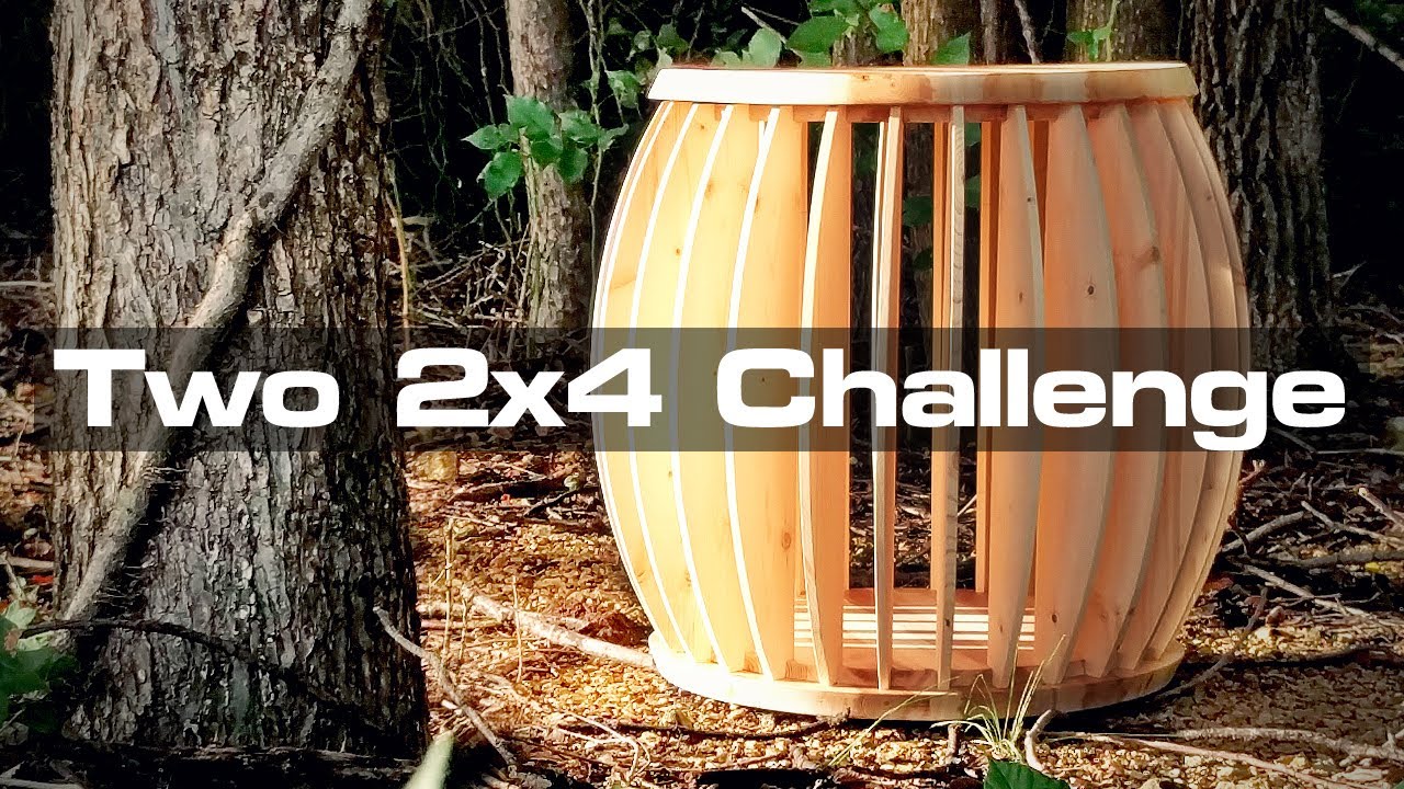 Испытание двух досок 2x4: табурет средней длины, полностью сделанный из досок 2x4!