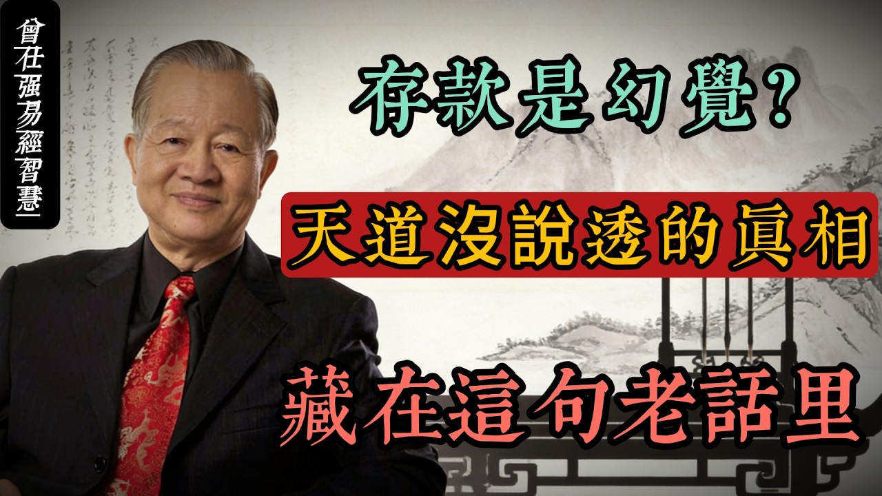 存款是幻覺？《天道》沒說透的真相：真正的底氣，藏在曾仕強這句老話里#人生智慧 #命理 #哲學 #曾仕強 #易經 #正能量