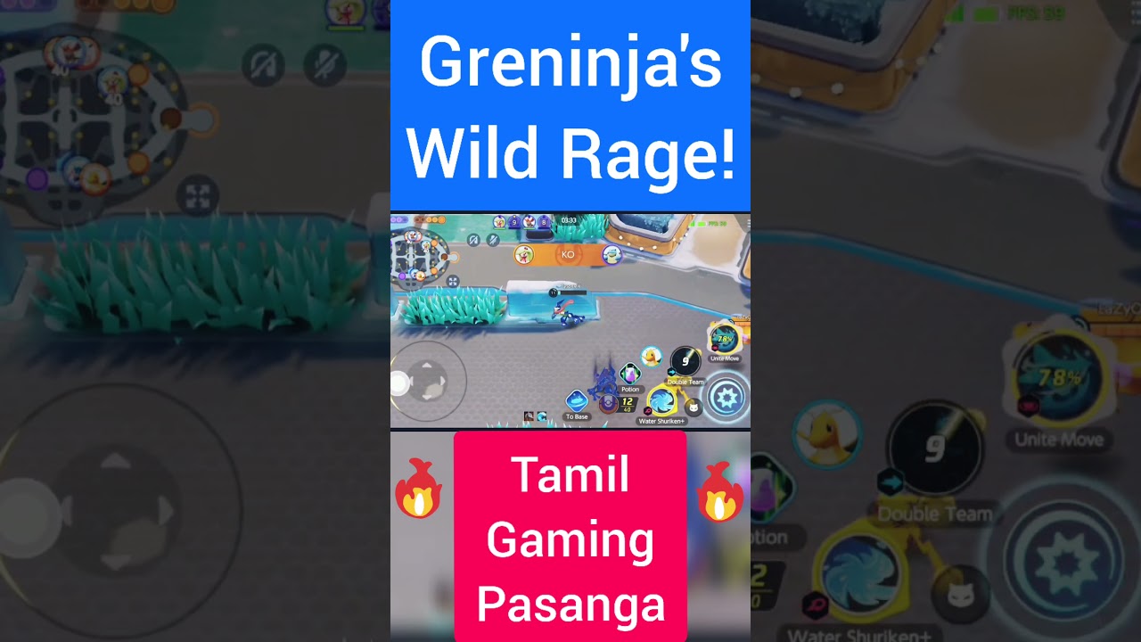Greninja - Pokemon Unite | Wild Rage | Tamil Gaming Pasanga | 