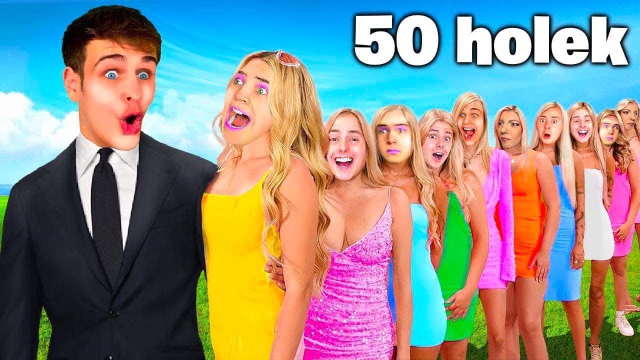 Rande s 50 HOLKAMA v Minecraftu!