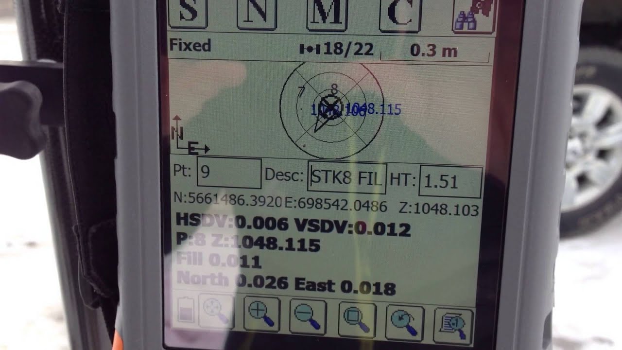 How to Stake out a Point Using Carlson SurvCE and Hemisphere GPS S320 RTK GNSS System