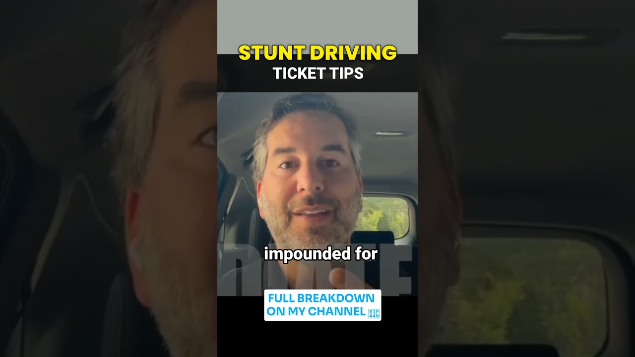 Critical Tips for getting a Stunt Driving Ticket in Ontario