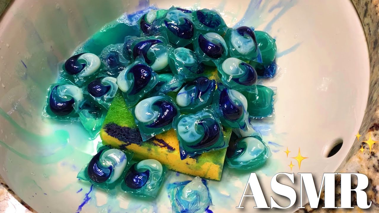 ✨ ASMR SINK FULL OF TIDE PODS! SATISFYING ✨