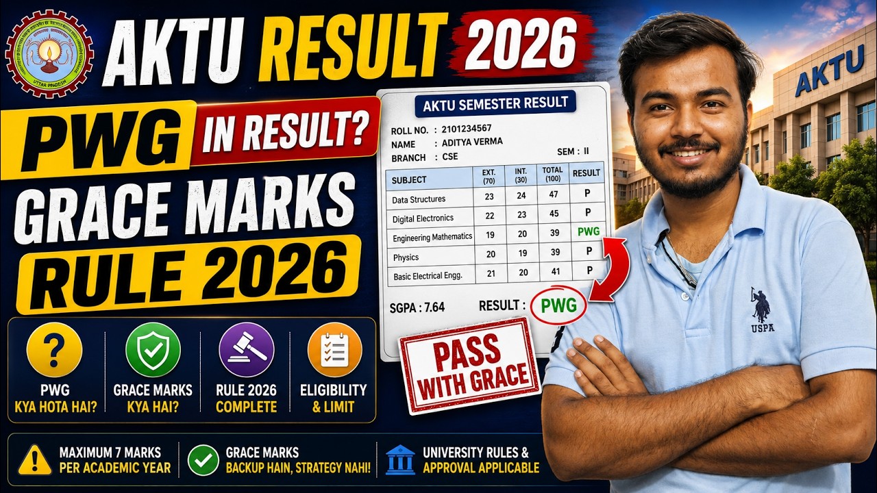 PWG in AKTU Result 2026 | Grace Rule in AKTU | PWG, Grace Marks, Eligibility & Official Rules