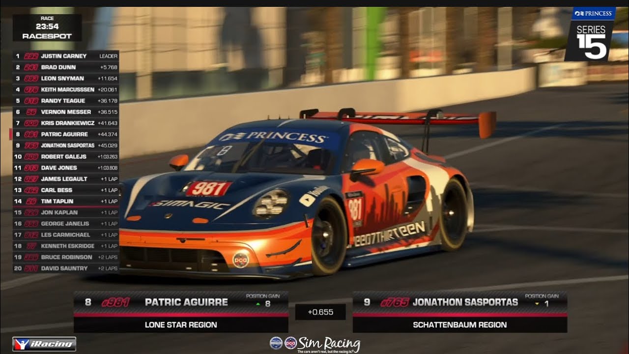 Highlights & Lowlights from Race 4 | PCA Sim Racing | Challenge Class | Long Beach #pcasimracing 