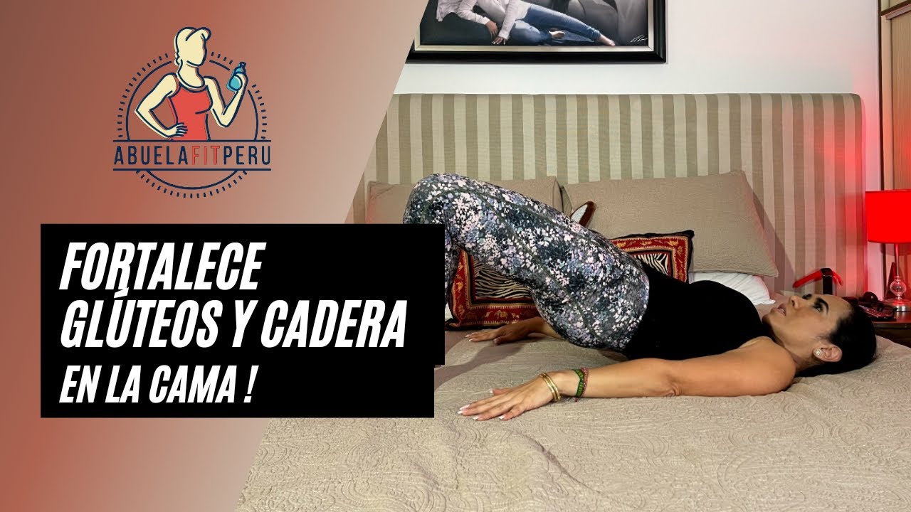¿TIENES GLÚTEOS Y CADERA DÉBILES? Haz esto en la cama y fortalécelos! 💪🏼