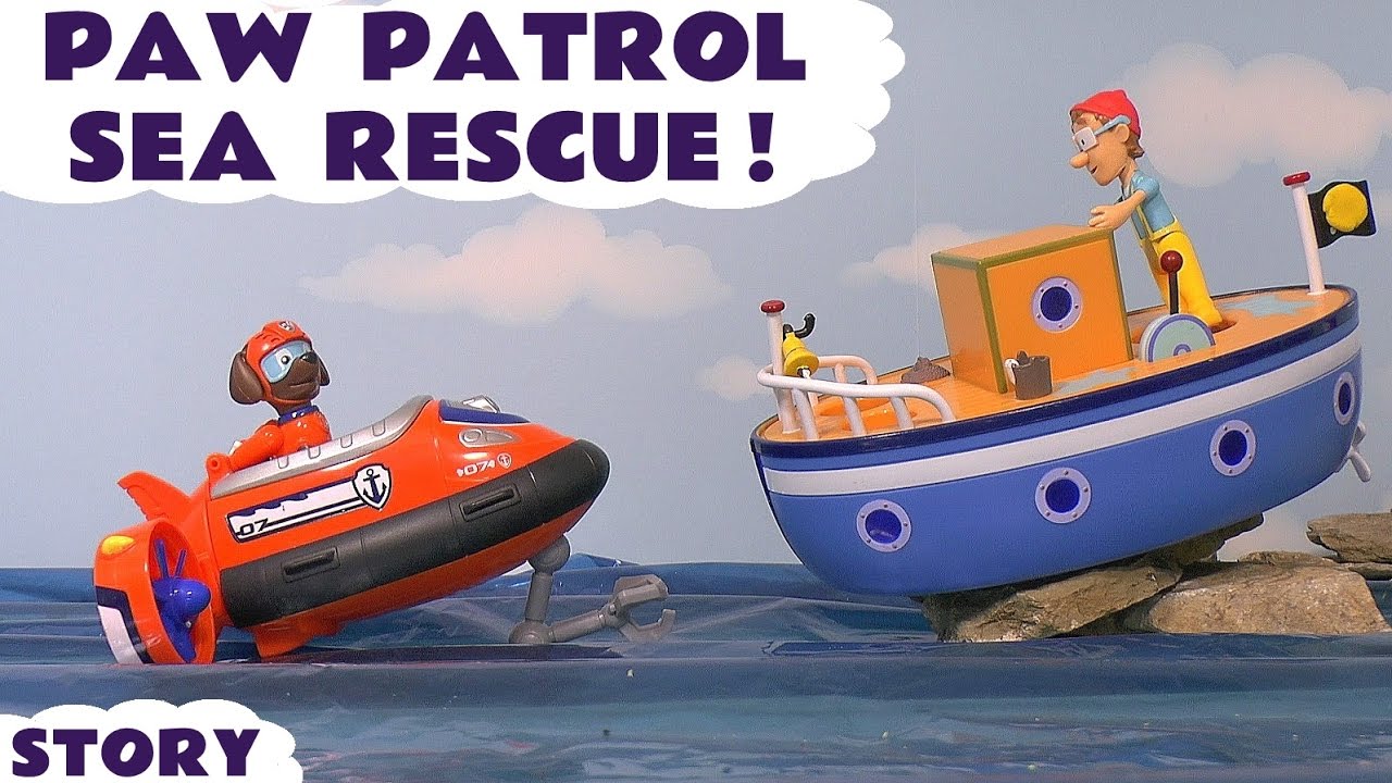 Toy Paw Patrol Sea Rescue Story with Zuma