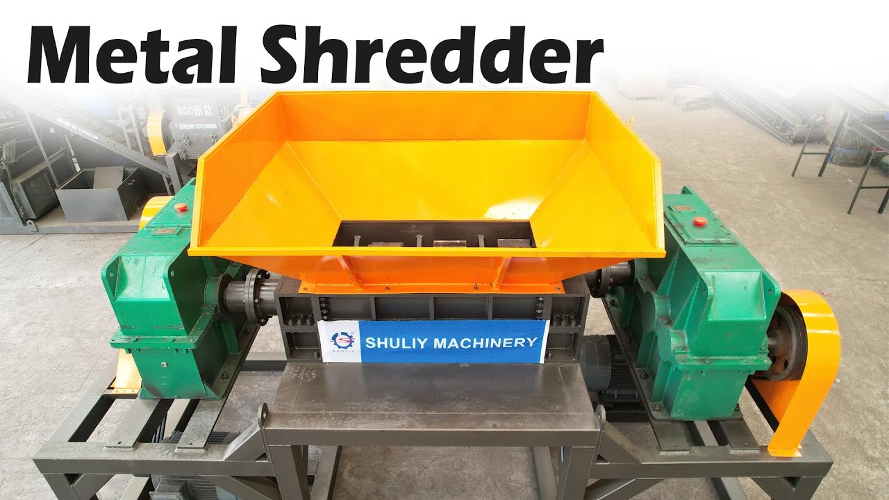 Heavy Duty Metal Shredder Machine for Scrap Recycling | Industrial Steel Shredding Demo #shredder