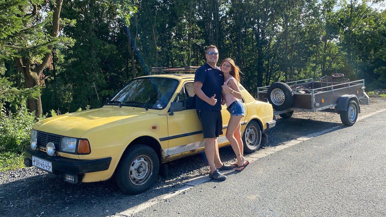 JEDEME S PÁJOU PRO POKLADY SE ŠKODA 120 S VOZEJKEM (VLOG)