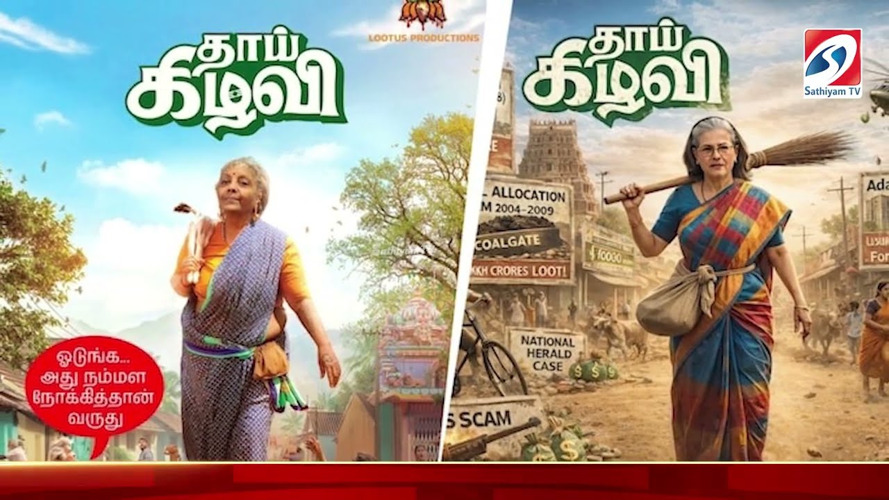ராதிகா பட போஸ்டர்; நிர்மலா சீதாராமன் vs சோனியா காந்தி... யாரு OG தாய் கிழவி..?