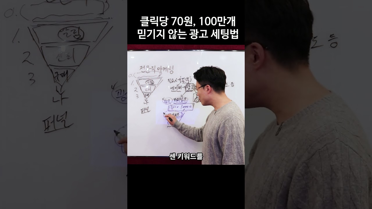 클릭당 70원으로 100만개 최고 효율 뽑는 네이버 파워링크 세팅법