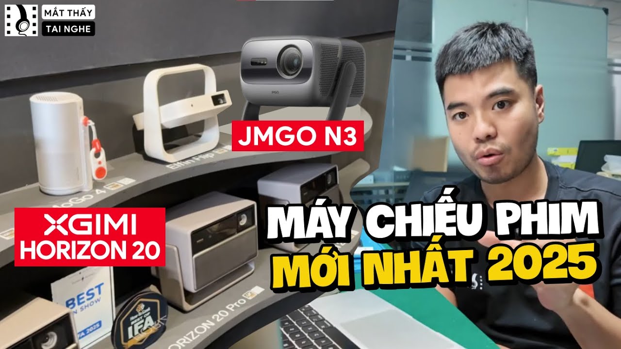 Điểm qua những mẫu m&aacute;y chiếu phim mới nhất 2025 c&oacute; g&igrave; hot: Xgimi Horizon 20/ Xgimi Titan/Jmgo N3
